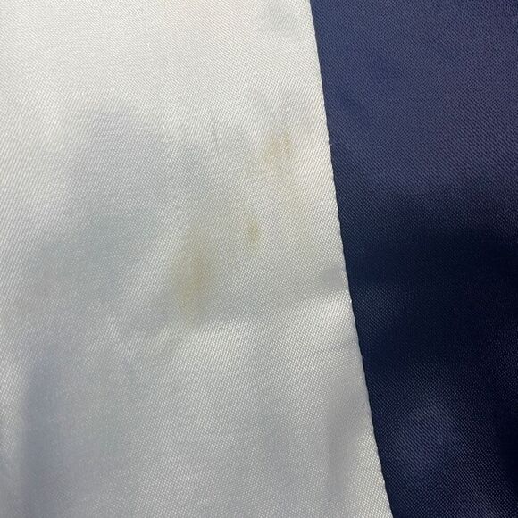 Juicy Couture Y2K Vintage Navy White Cactus Applique Satin Bomber Jacket Small - Picture 6 of 10